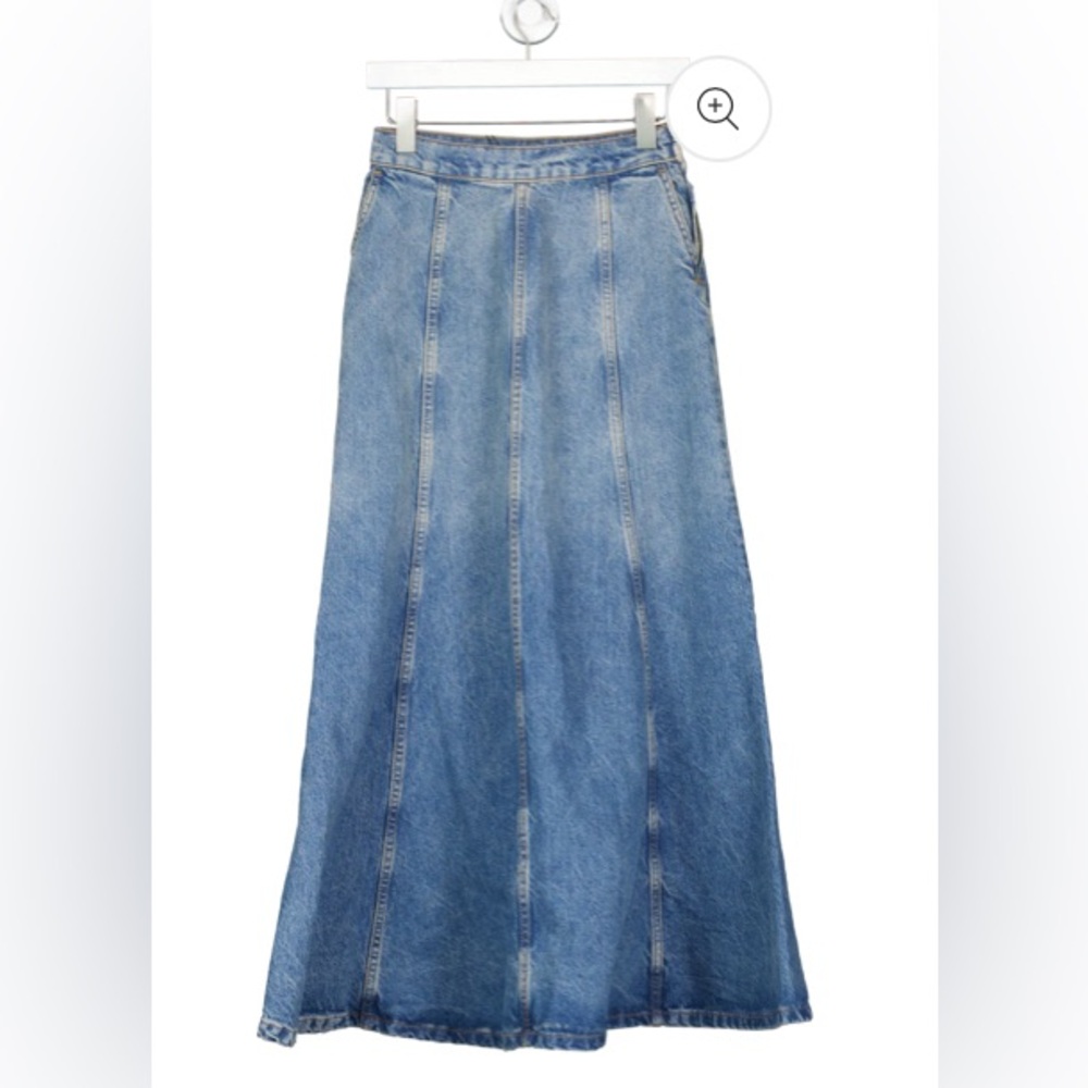 ZARA jean maxi skirt